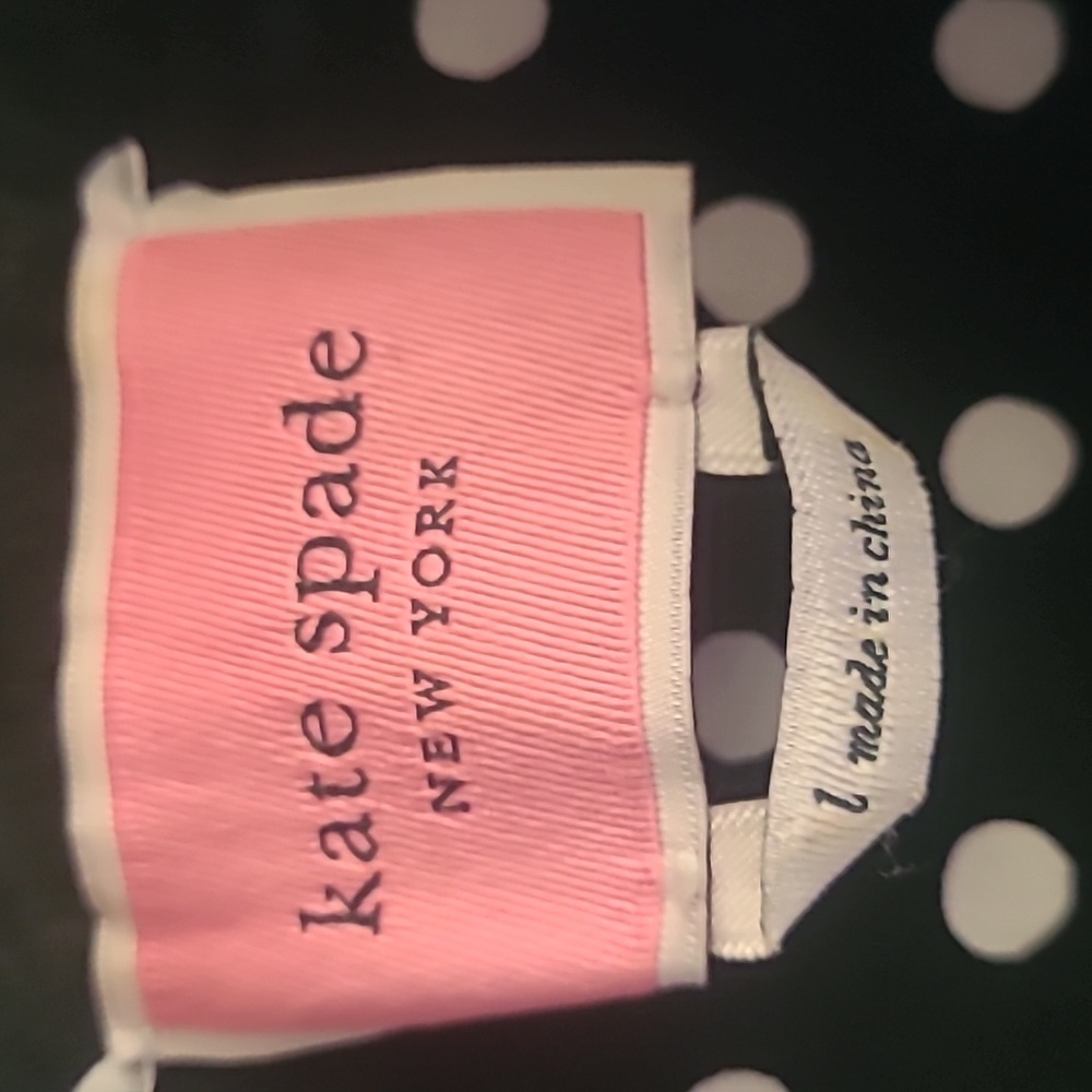 Kate Spade Harmony Dot Lake Dress Black White Sz L - Picture 4 of 6